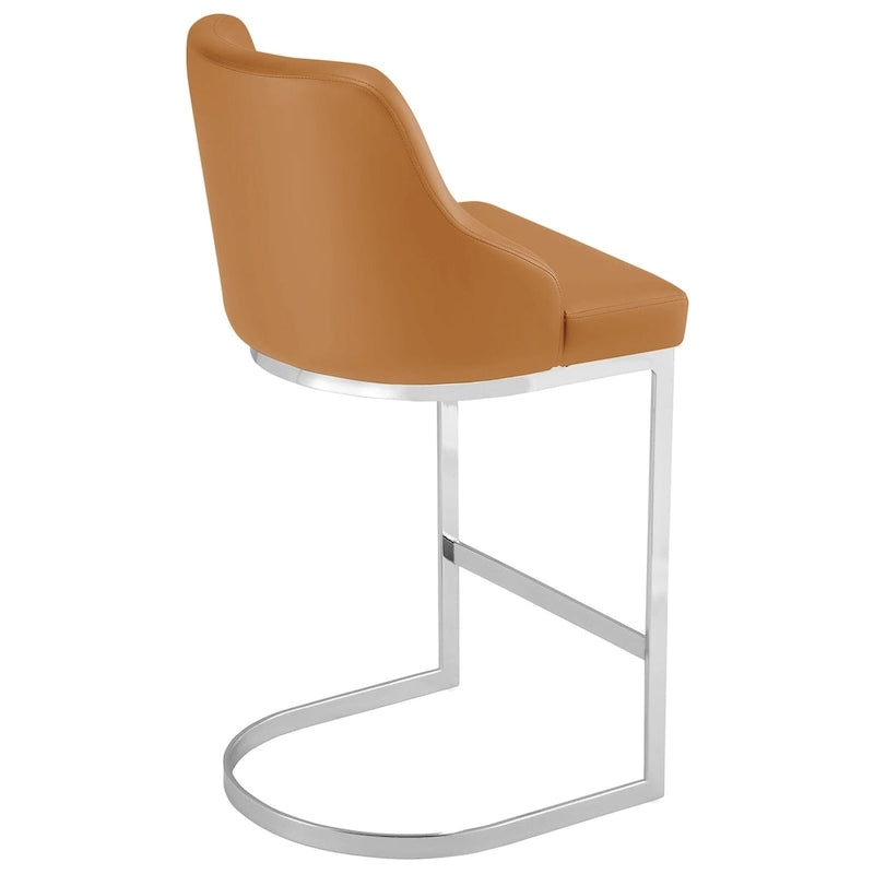 Stołki barowe o wysokości blatu z siedziskiem aksamitnym lub z ekoskóry, zestaw 3 szt.