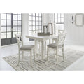Signature Design by Ashley Robbinsdale White Counter Height Dining Extension Table - 42 W x 86 D x 36 H
